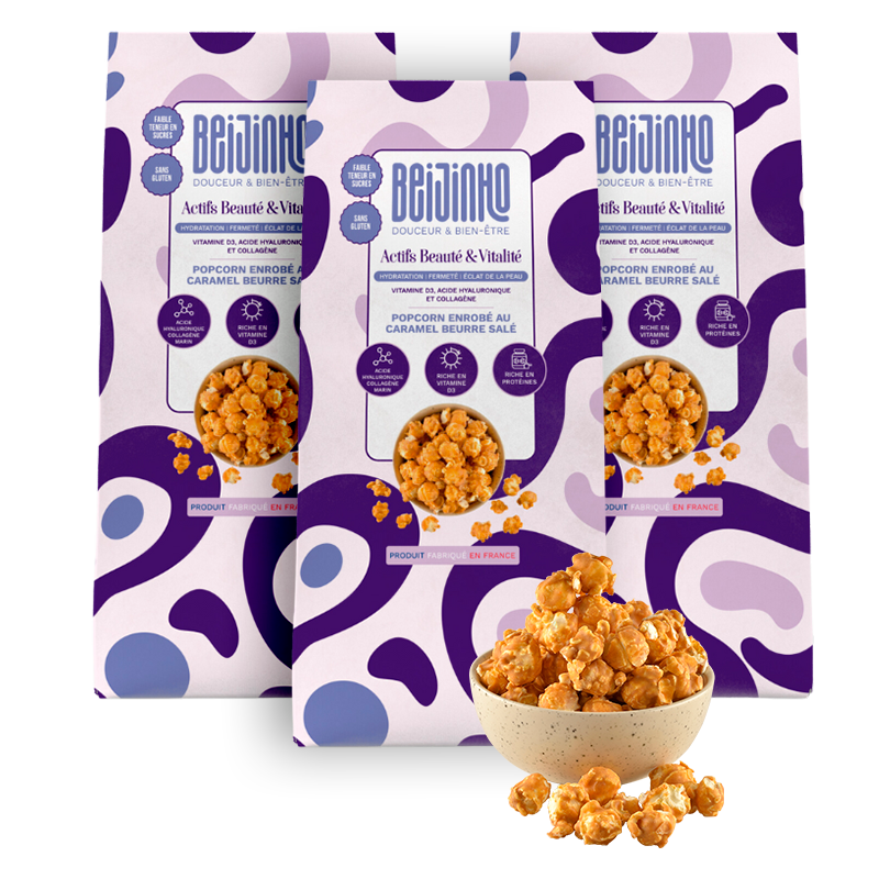 Pack trio Popcorn Caramel Beurre Salé Actifs Beauté & Vitalité